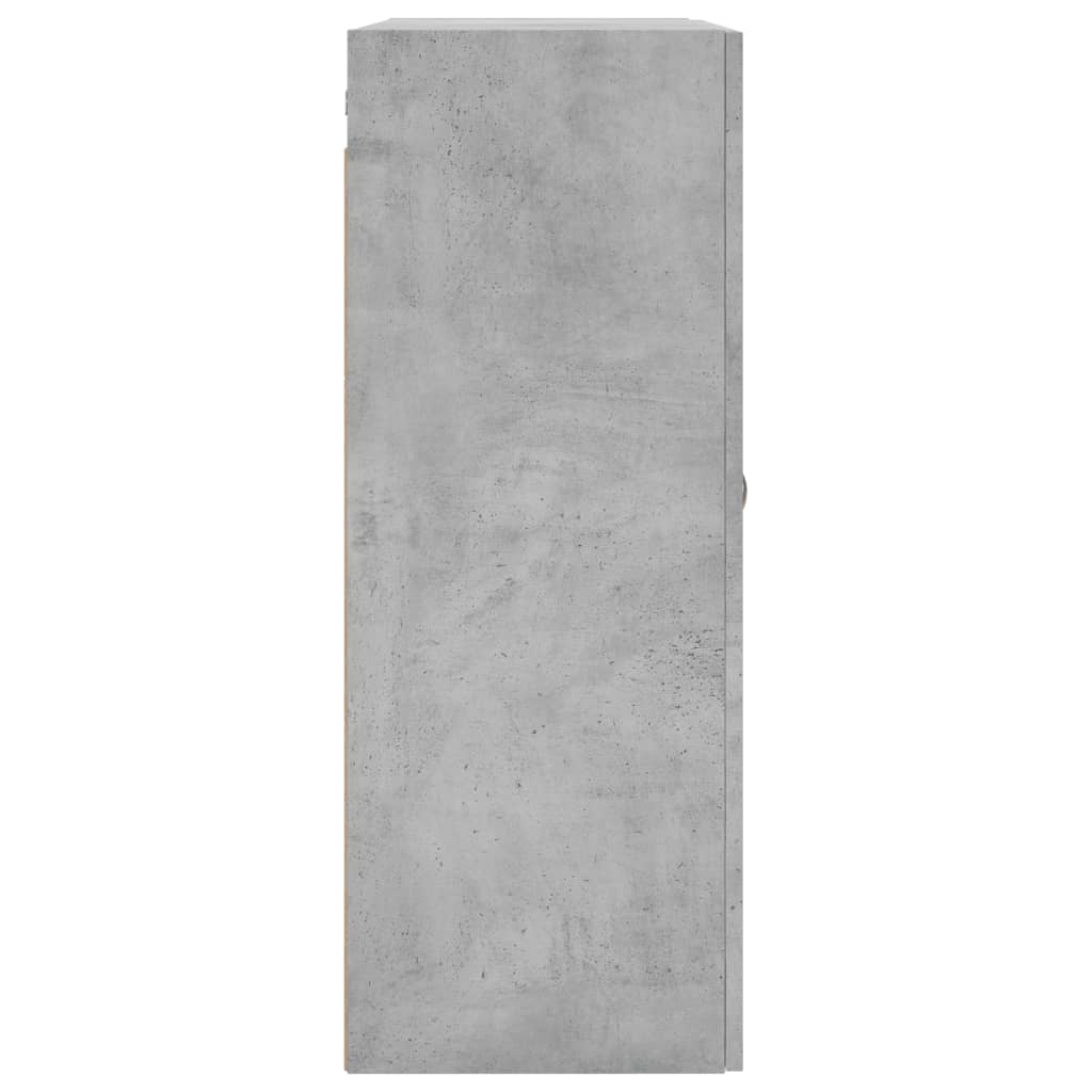 Väggskåp Betonggrå 69,5x34x90 cm