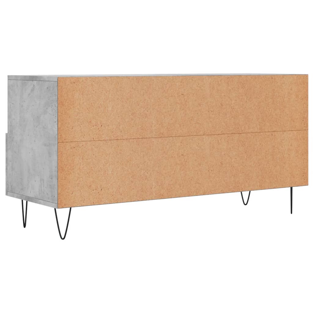 Tv-bänk Betonggrå 102x36x50 cm