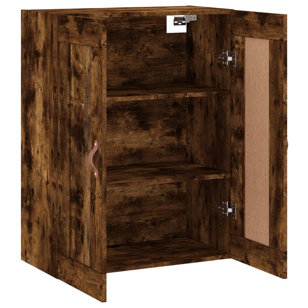 Väggskåp Rökfärgad Ek 69,5x34x90 cm