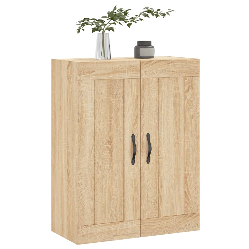 Väggskåp sonoma-ek 69,5x34x90 cm konstruerat trä