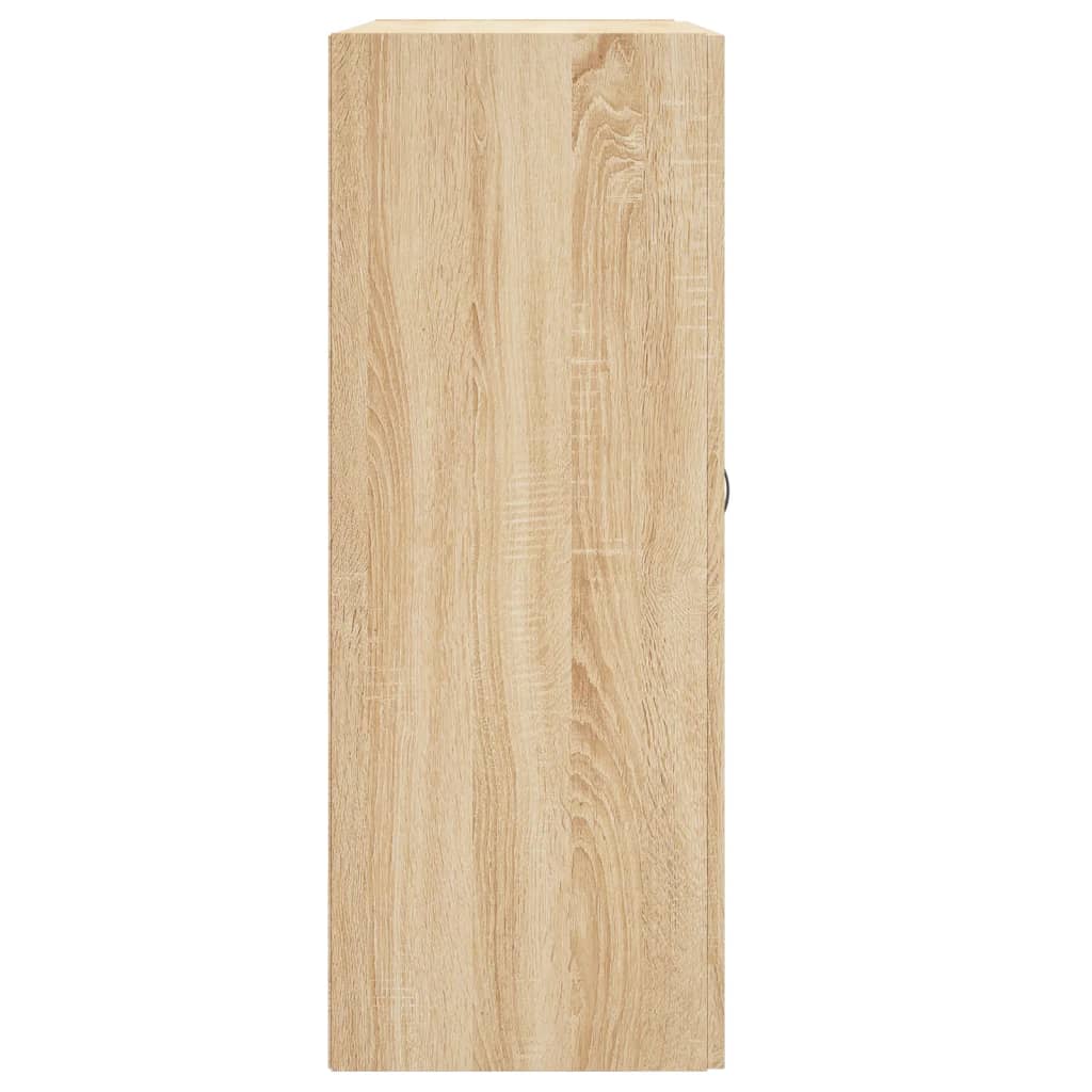 Väggskåp sonoma-ek 69,5x34x90 cm konstruerat trä