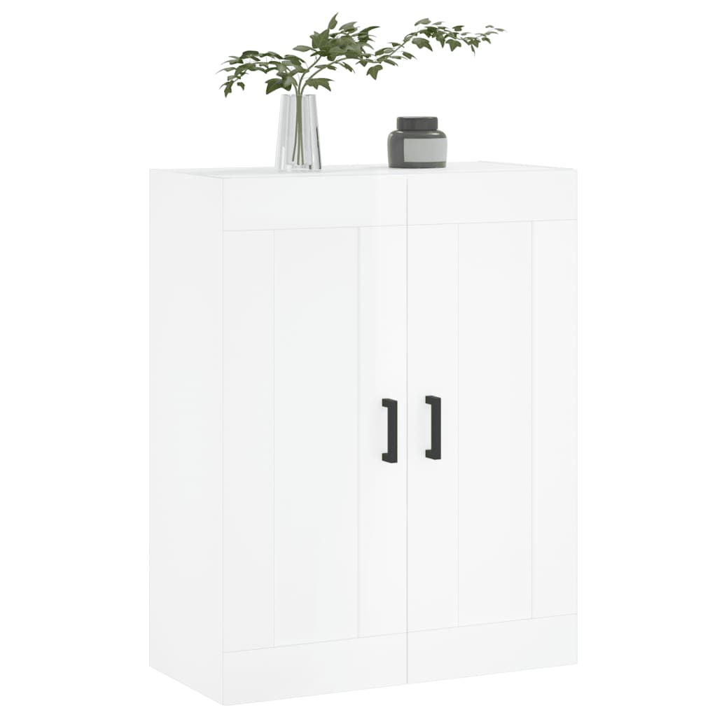 Väggskåp Högglans Vit 69,5x34x90 cm