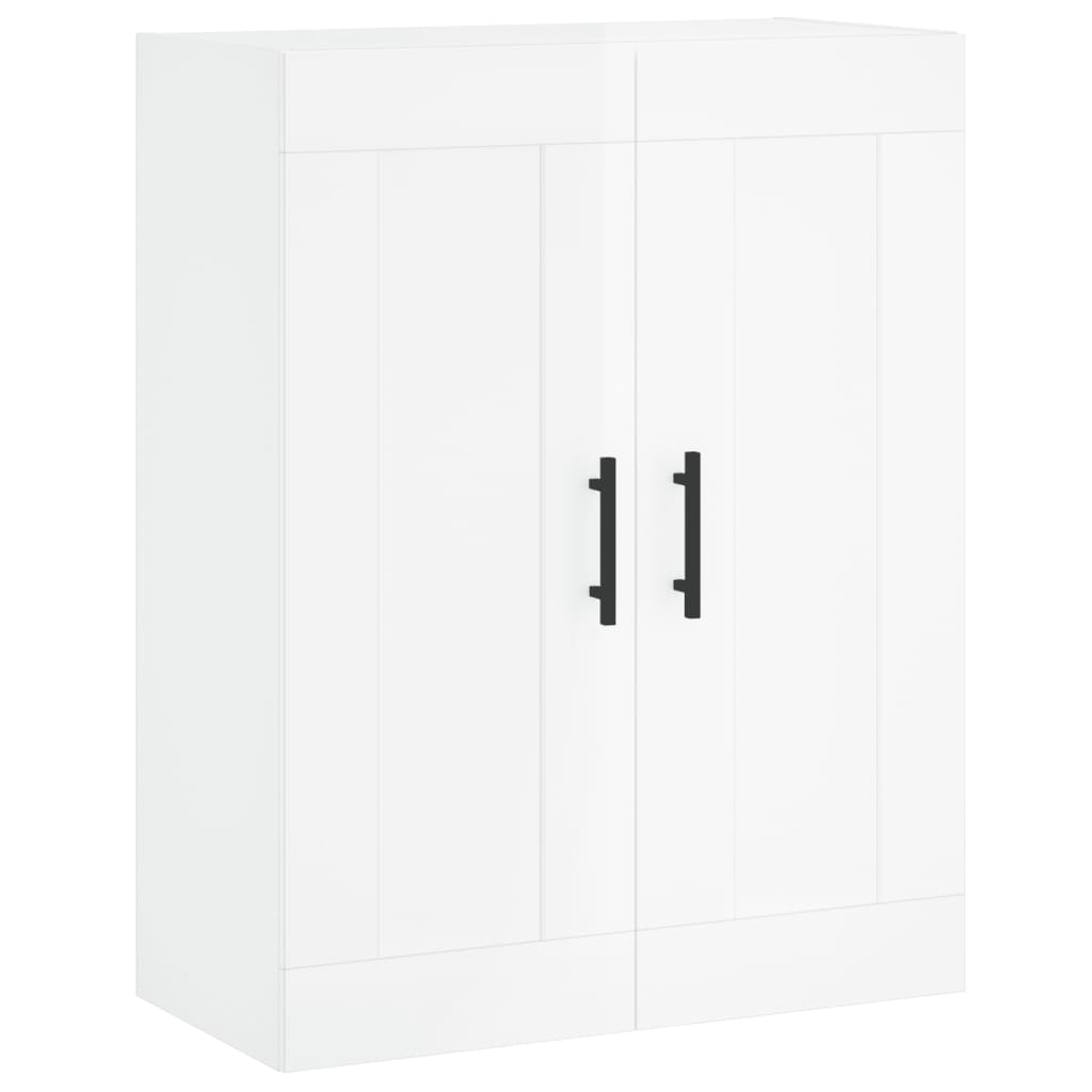 Väggskåp Högglans Vit 69,5x34x90 cm