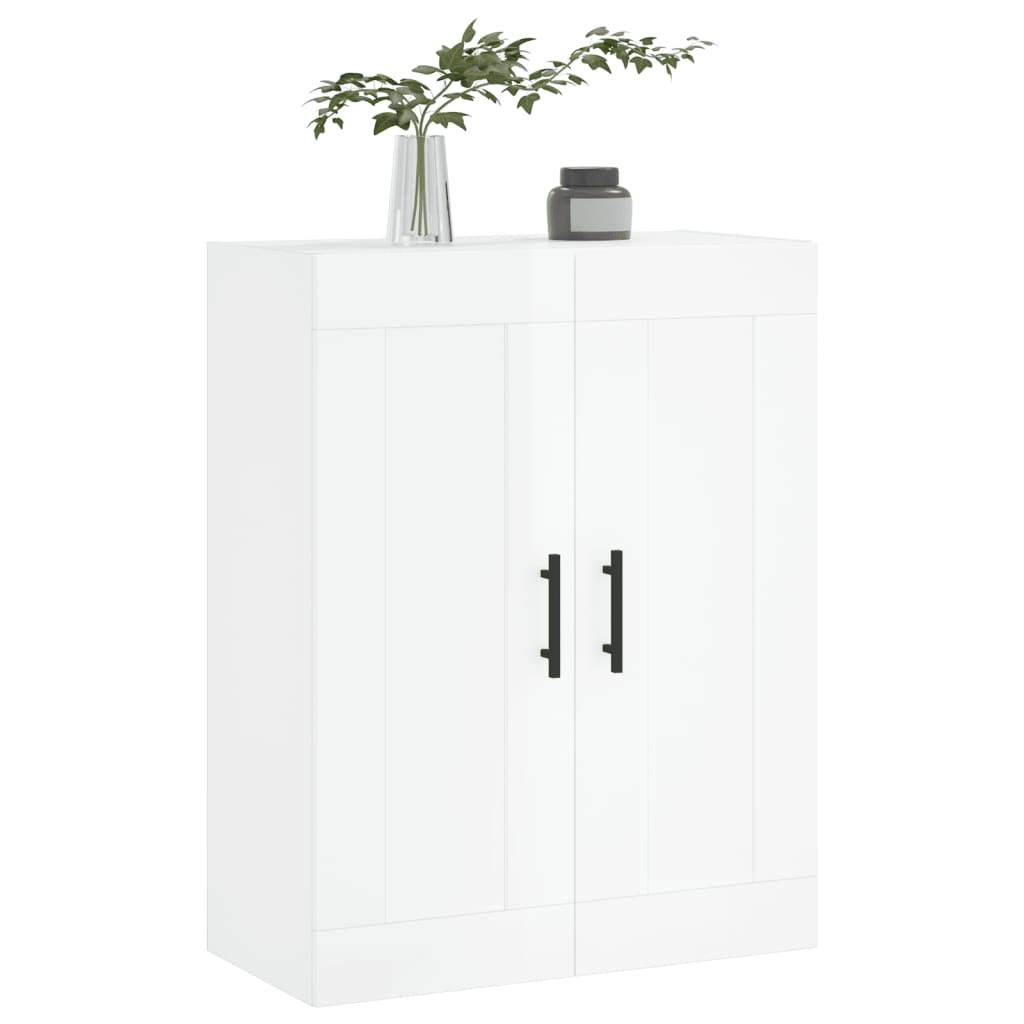 Väggskåp Högglans Vit 69,5x34x90 cm