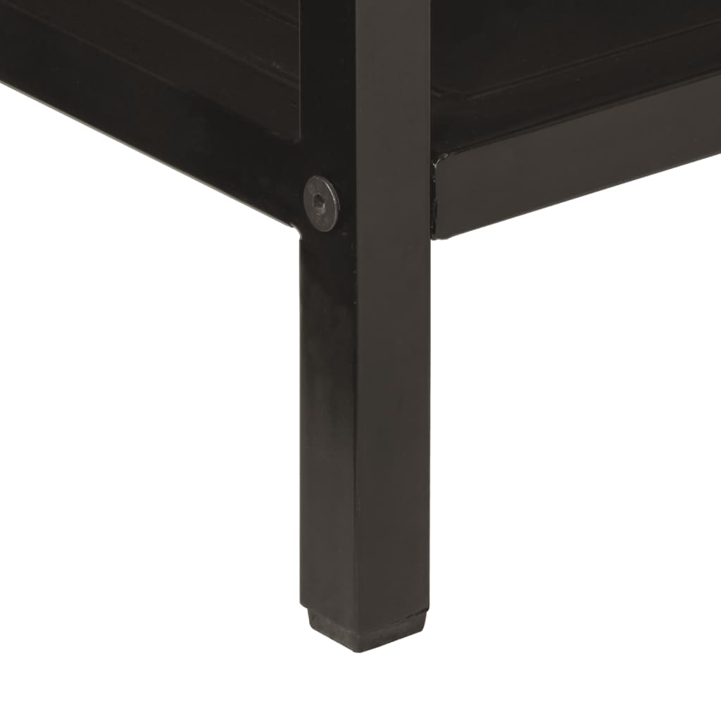 Avlastningsbord Konsollbord Trä 100x35x76 cm massivt mangoträ och järn