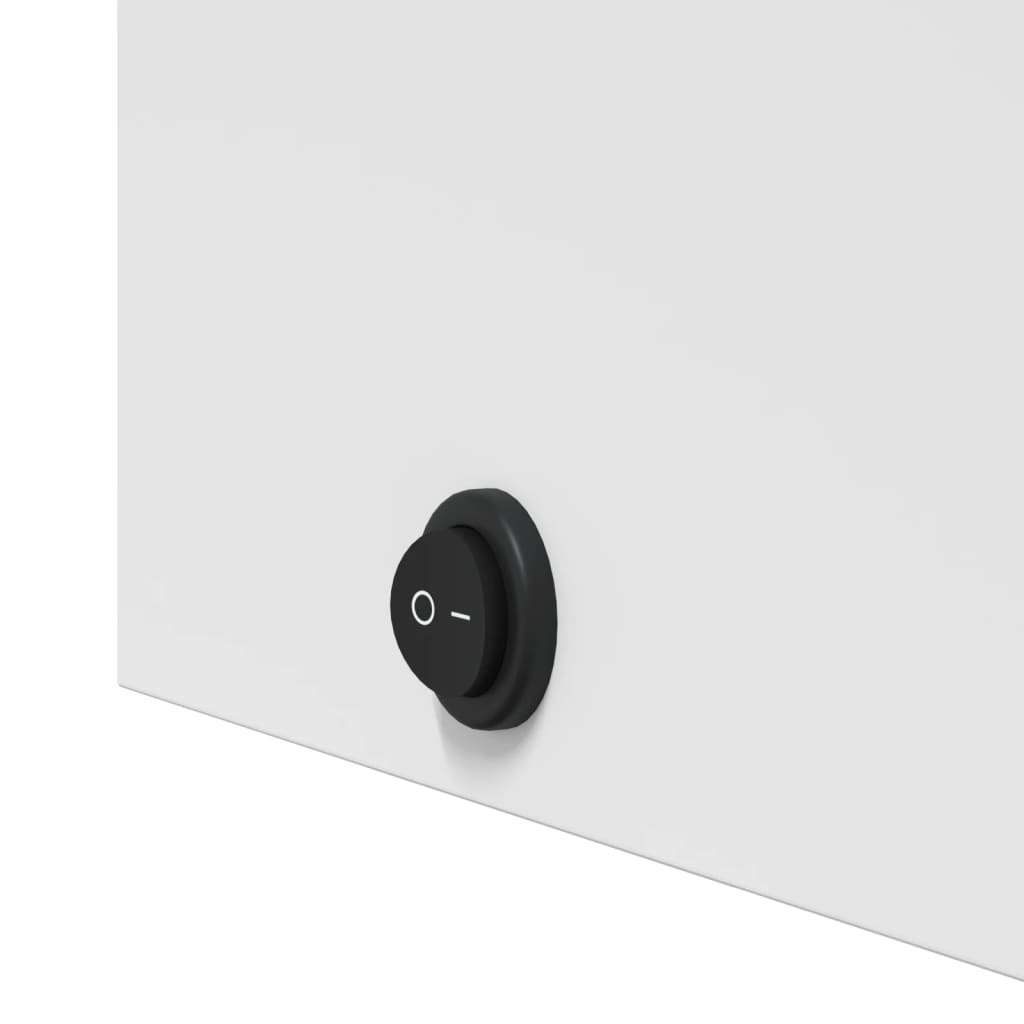 Badrumsspegel Spegelskåp LED-lampa Vit 45x13x52 cm