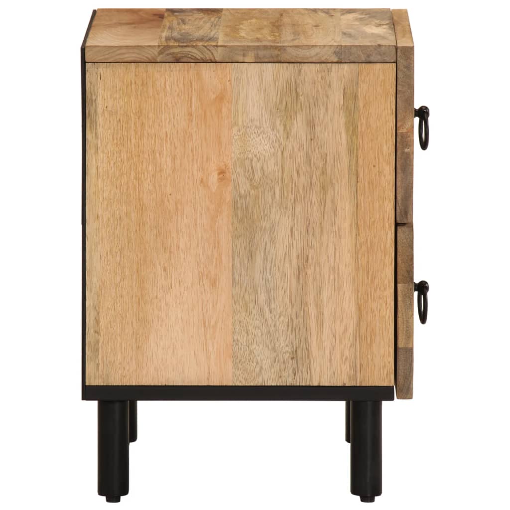 Sängbord Nattduksbord Tre 40x33x46 cm massivt mangoträ