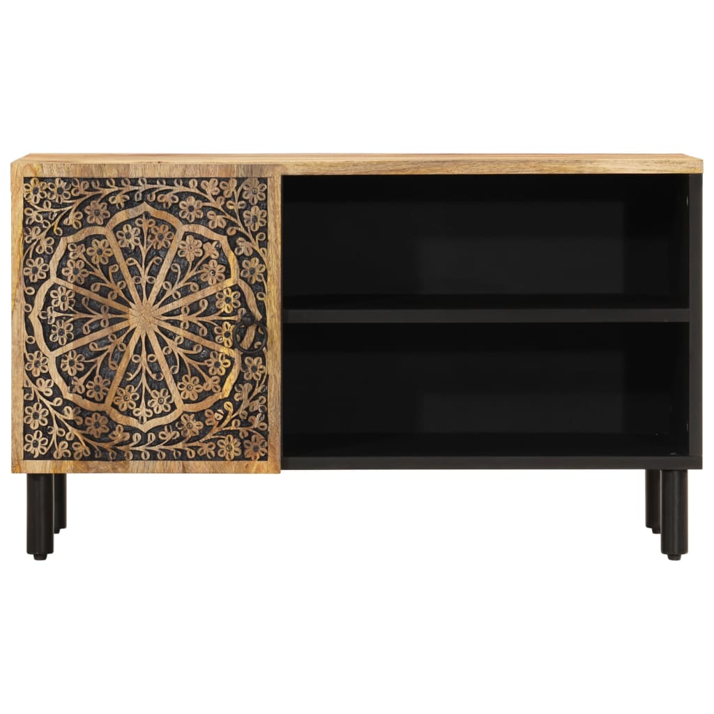 Tv-bänk 80x31x46 cm massivt mangoträ