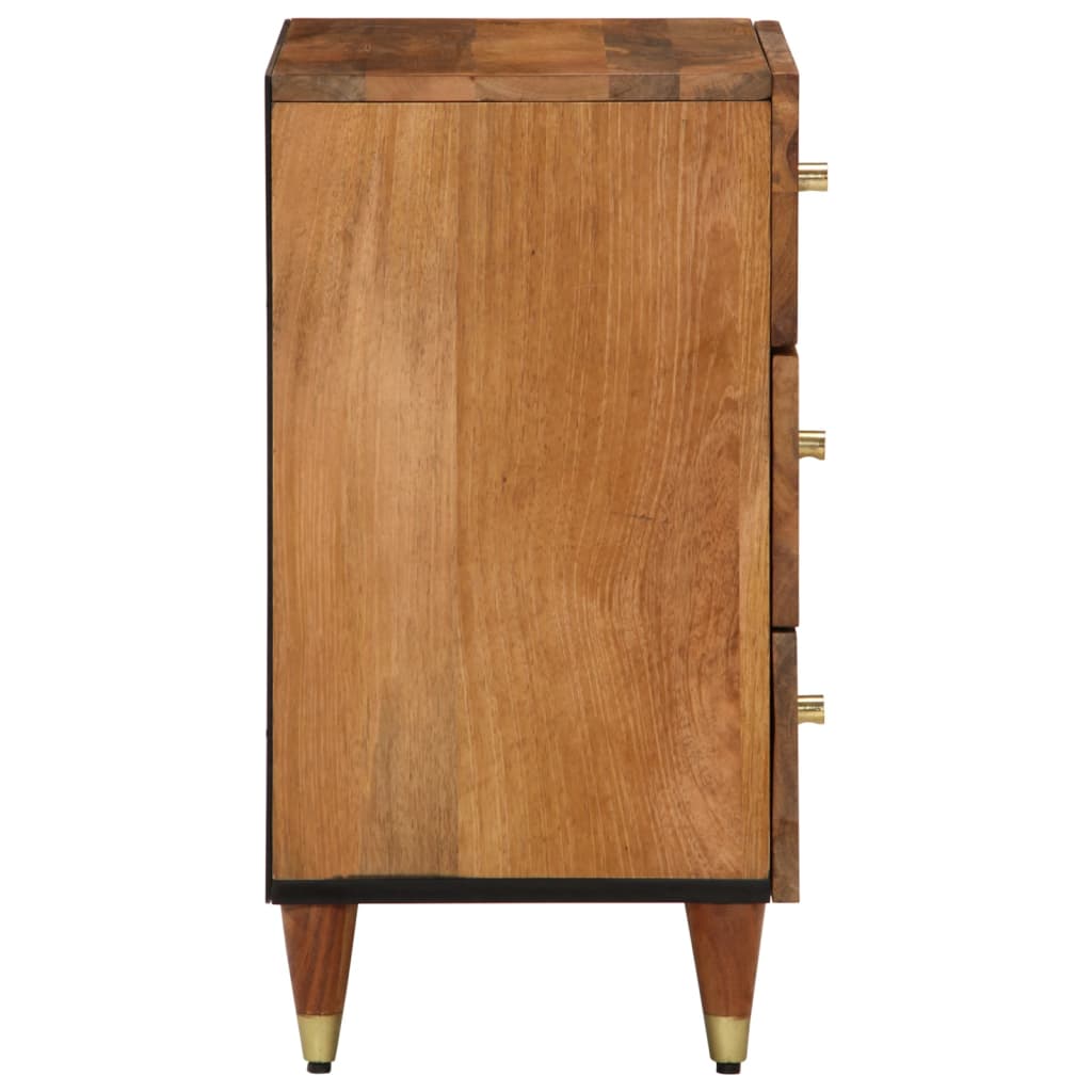 Sängbord Nattduksbord Trä 50x33x62 cm massivt mangoträ