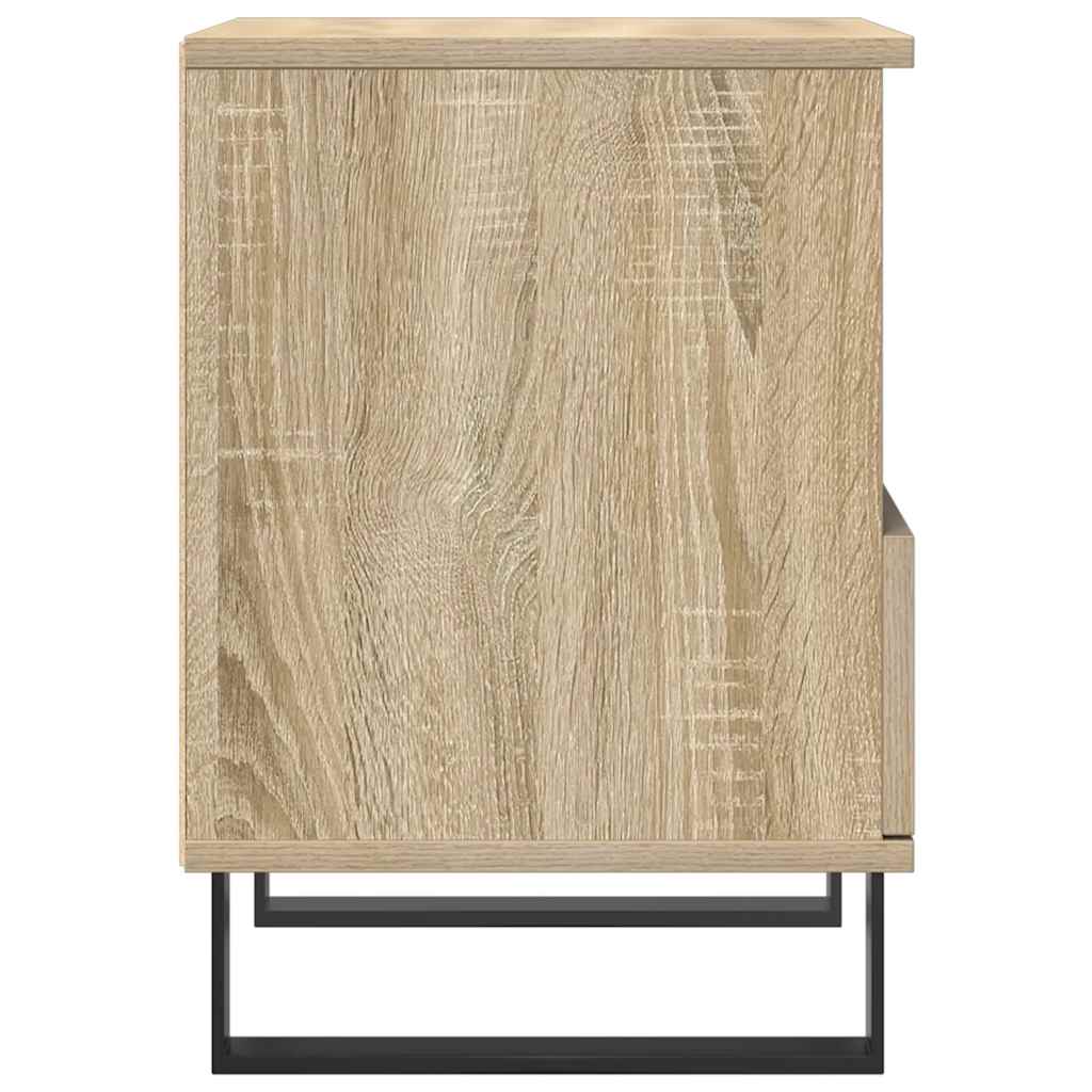 Sängbord 2 st sonoma-ek 40x35x50 cm konstruerat trä