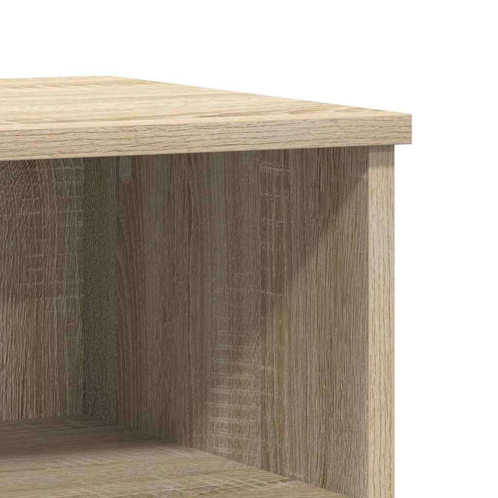 Sängbord 2 st sonoma-ek 40x35x50 cm konstruerat trä