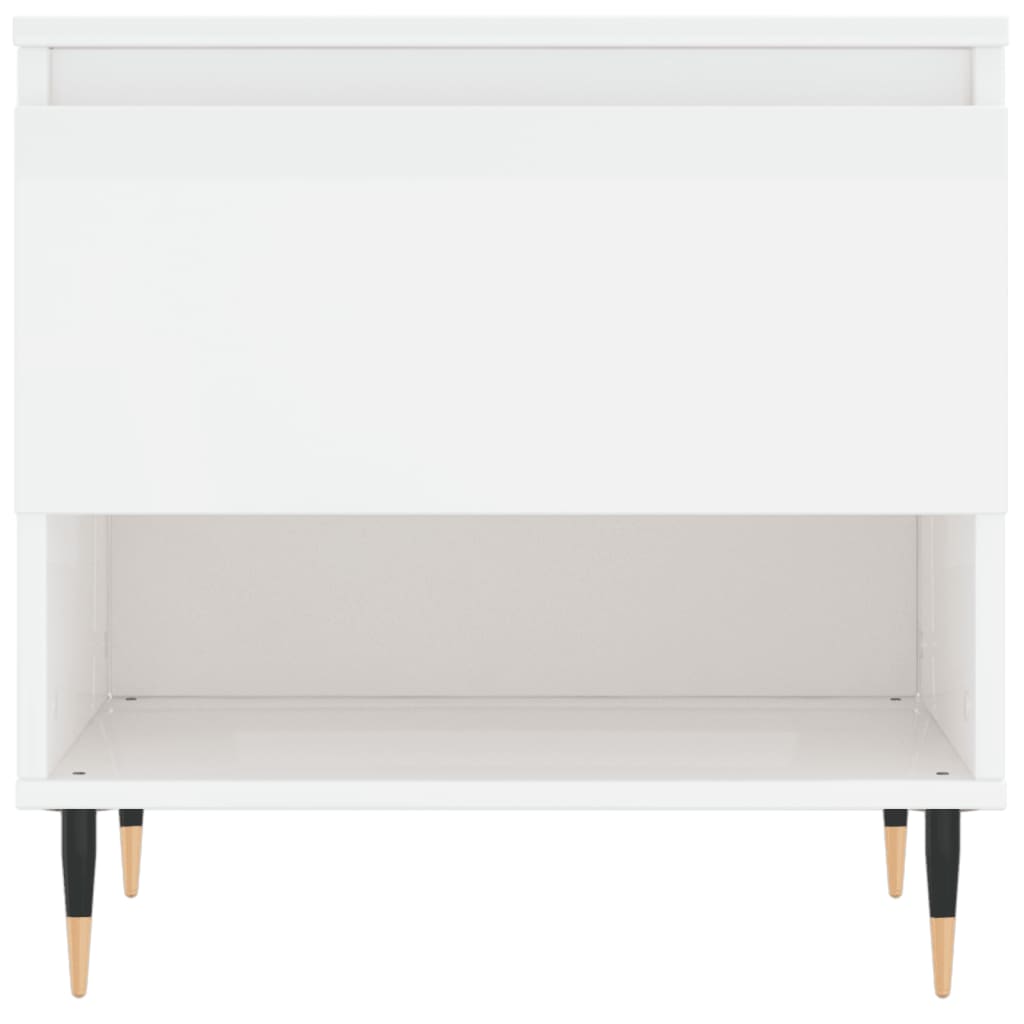 Sidobord Högglans Vit 2 st 50x46x50 cm