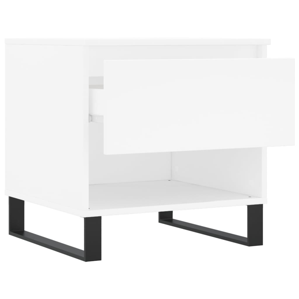 Sidobord Vit 2 st 50x46x50 cm