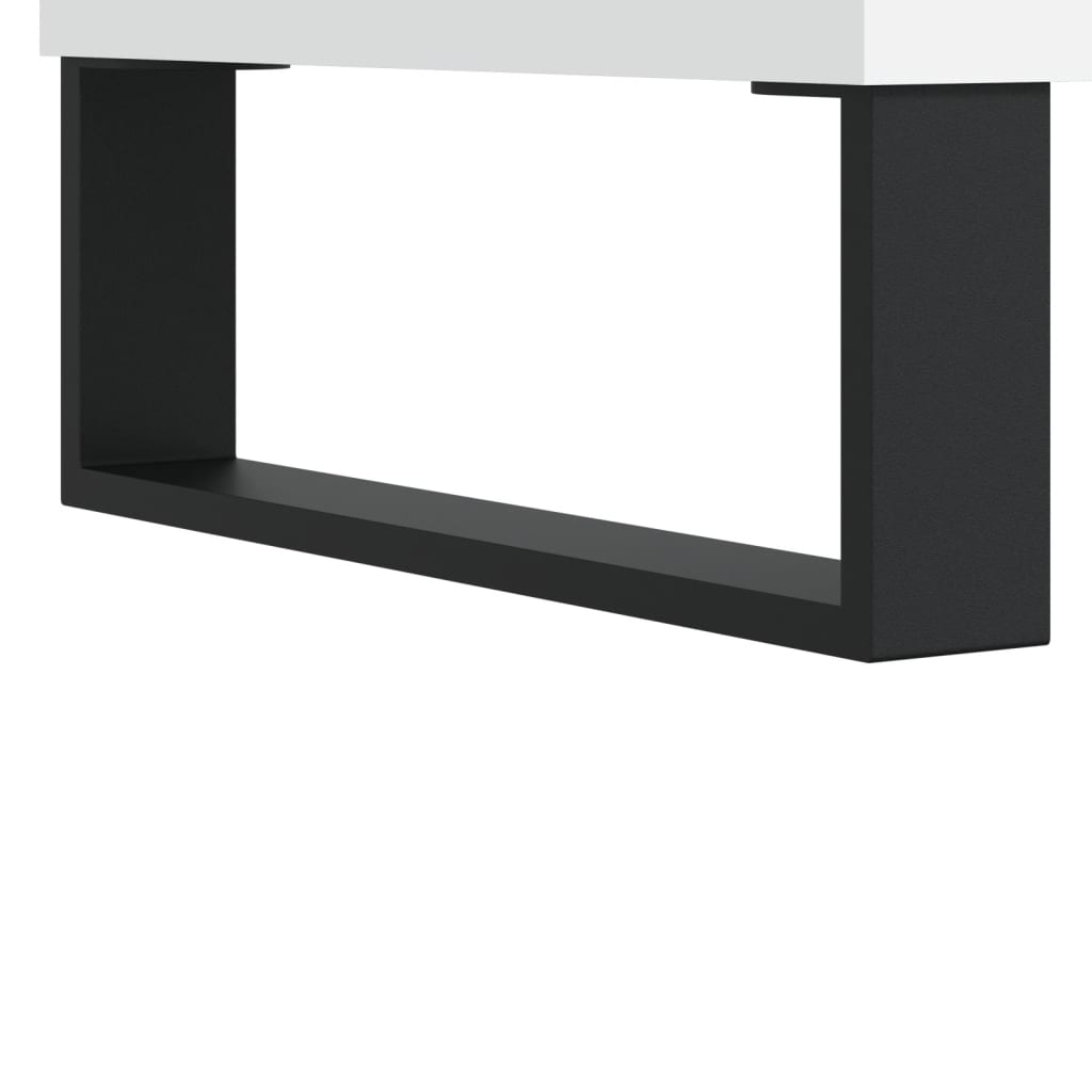 Sidobord Högglans Vit 2 st 50x46x50 cm