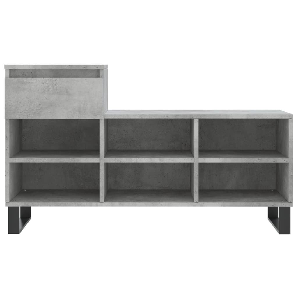Skoställ Betonggrå Skoskåp 102x36x60 cm
