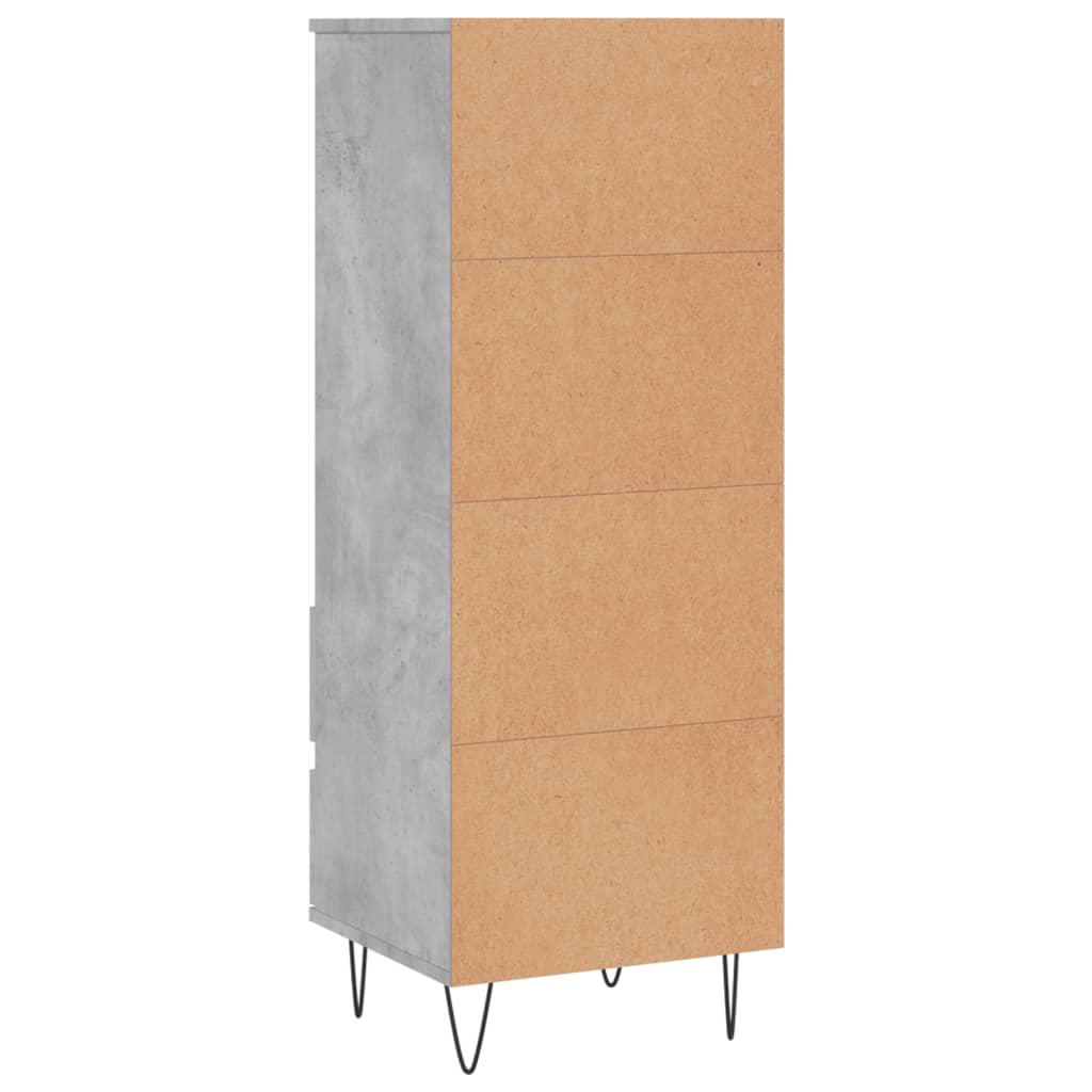 Skåp Betonggrå 40x36x110 cm