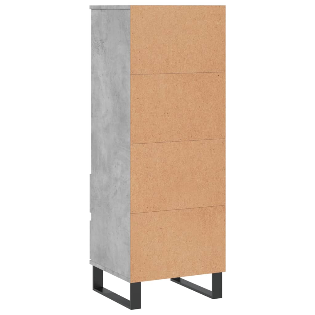 Skåp Betonggrå 40x36x110 cm