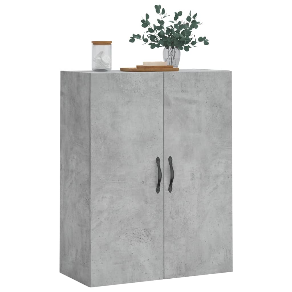 Väggskåp Betonggrå 69,5x34x90 cm