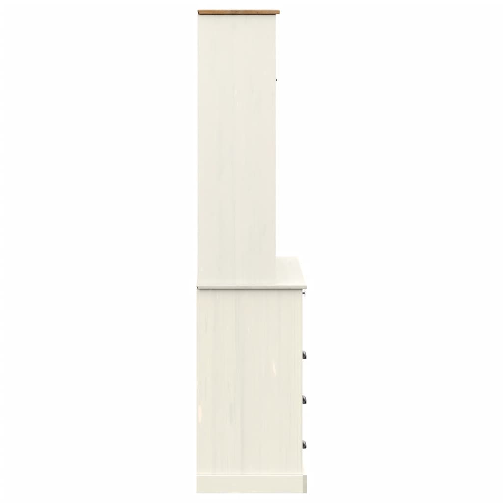 Skåp Vit VIGO 80x40x176 cm massiv furu