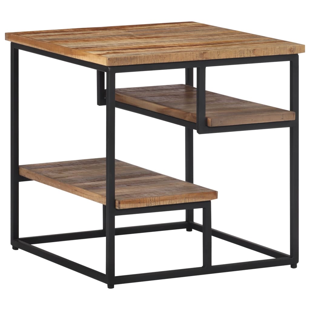 Sidobord Trä 50x50x50 cm massiv återvunnen teak
