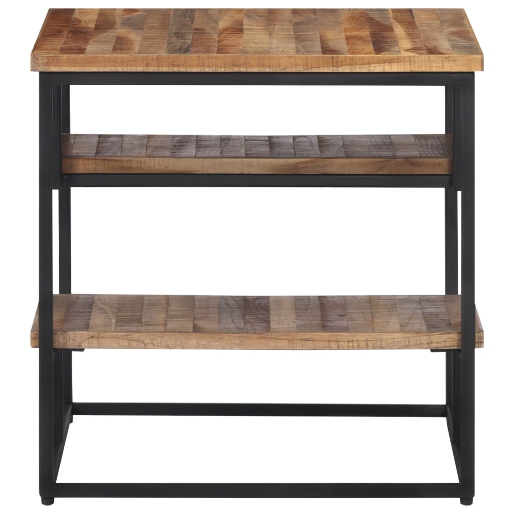 Sidobord Trä 50x50x50 cm massiv återvunnen teak
