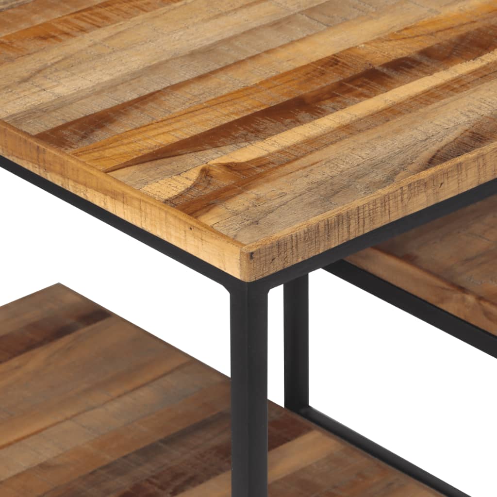 Sidobord Trä 50x50x50 cm massiv återvunnen teak
