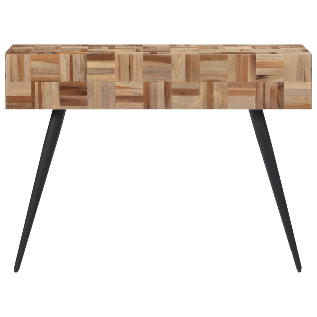 Avlastningsbord Konsollbord Trä 110x34x80 cm massiv återvunnen teak
