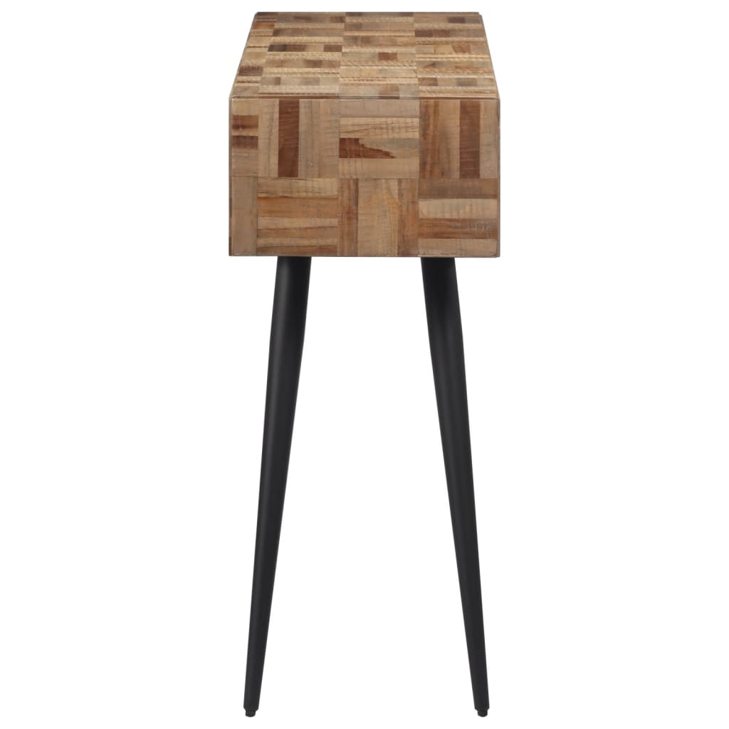 Avlastningsbord Konsollbord Trä 110x34x80 cm massiv återvunnen teak