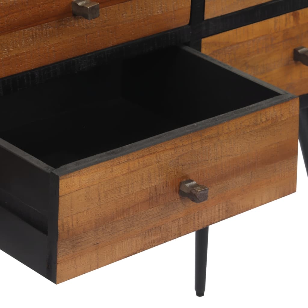 Avlastningsbord Konsollbord Trä med lådor 116x30x76 cm massiv återvunnen teak