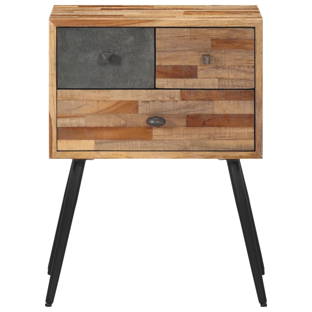 Sängbord Nattduksbord Trä 47x31,5x60 cm massiv teak