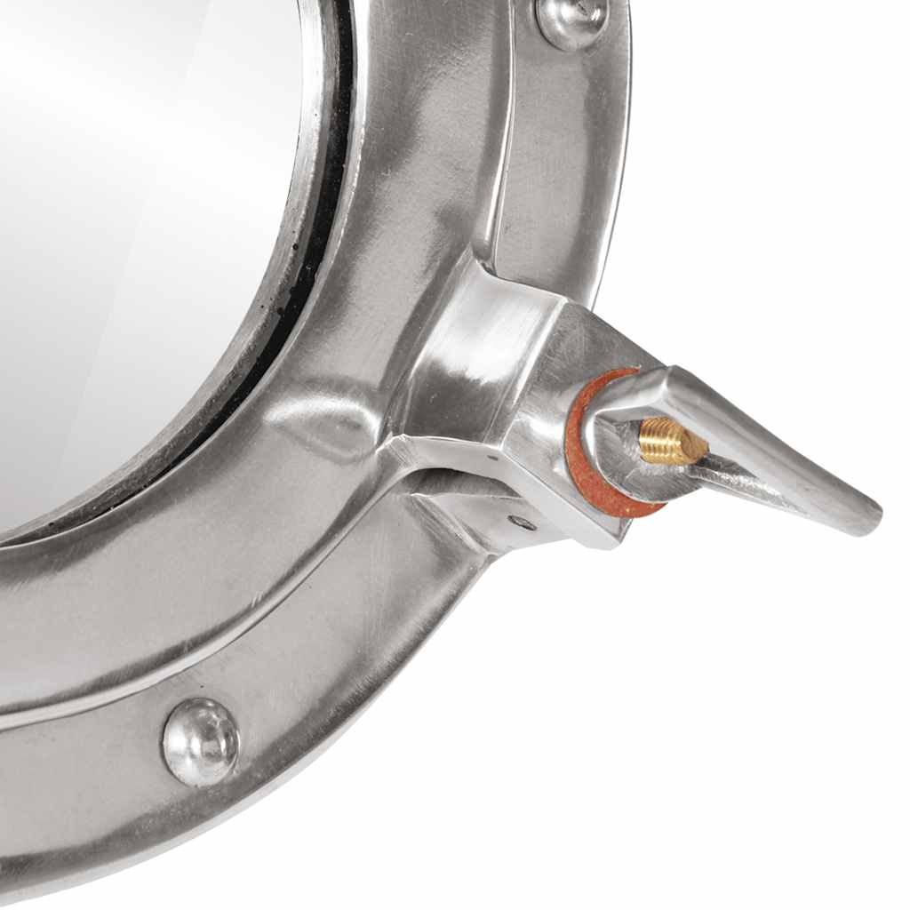 Väggspegel Ø50 aluminium och glas