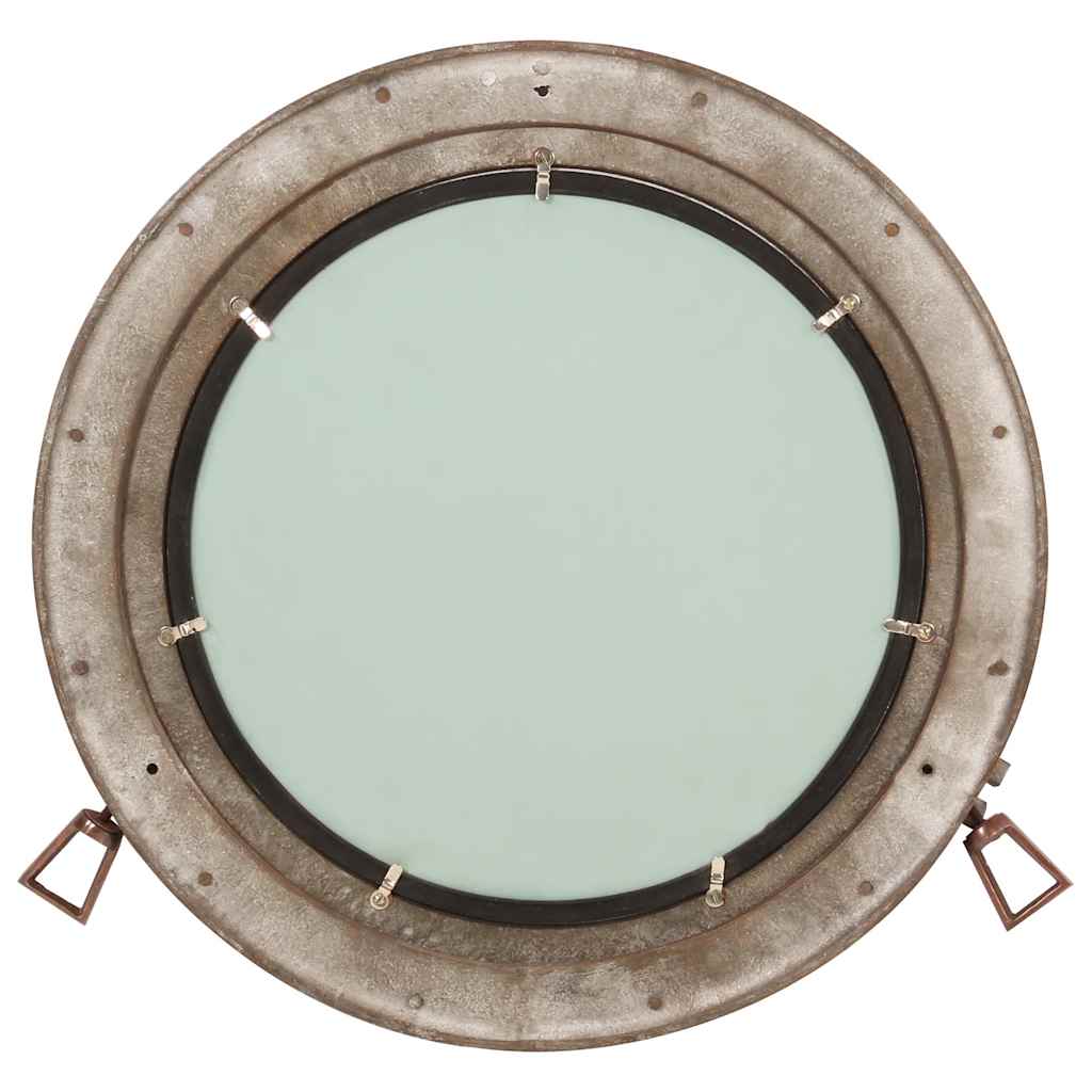 Väggspegel Ø50 aluminium och glas