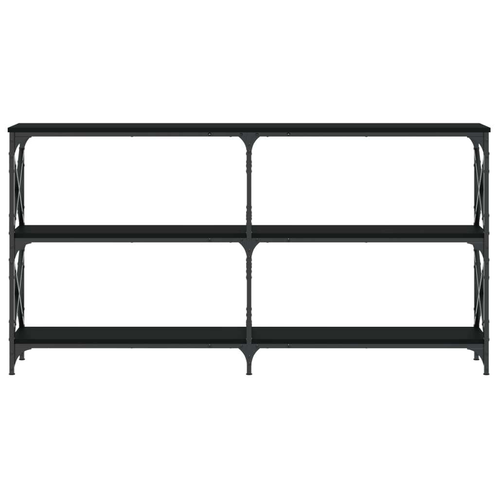 Avlastningsbord Konsollbord Svart 156x28x80,5 cm