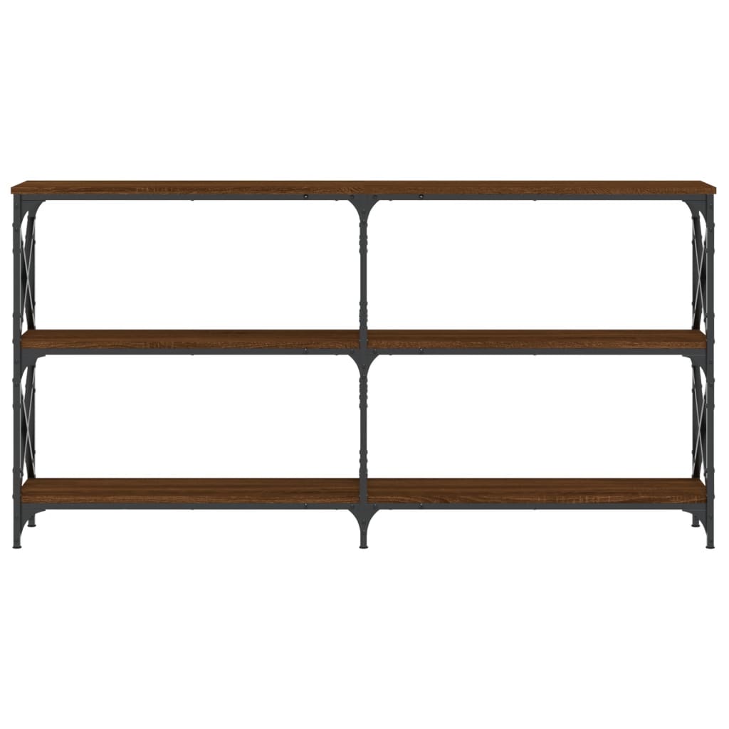 Avlastningsbord Konsollbord Brun Ek 156x28x80,5 cm