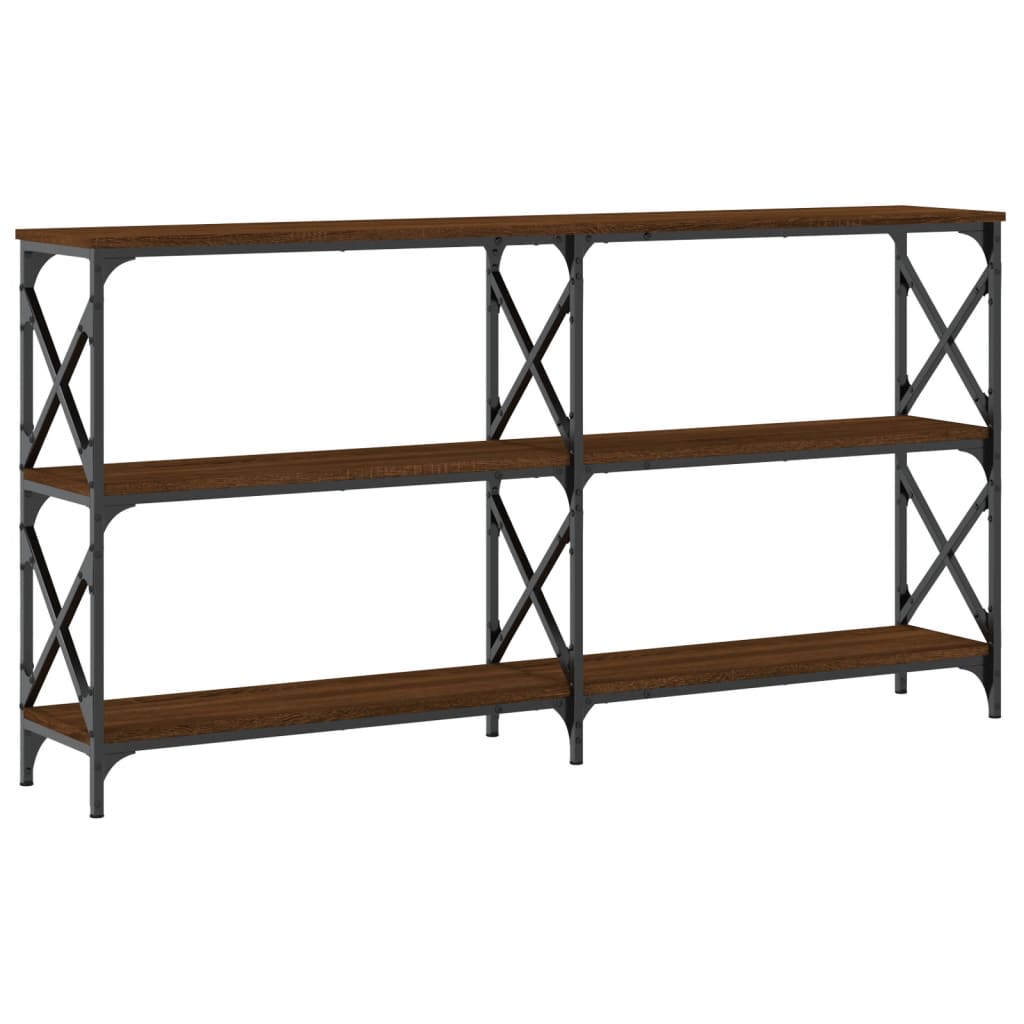 Avlastningsbord Konsollbord Brun Ek 156x28x80,5 cm