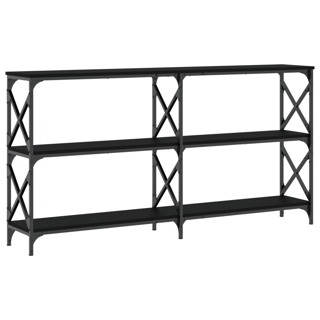 Avlastningsbord Konsollbord Svart 200x28x80,5 cm