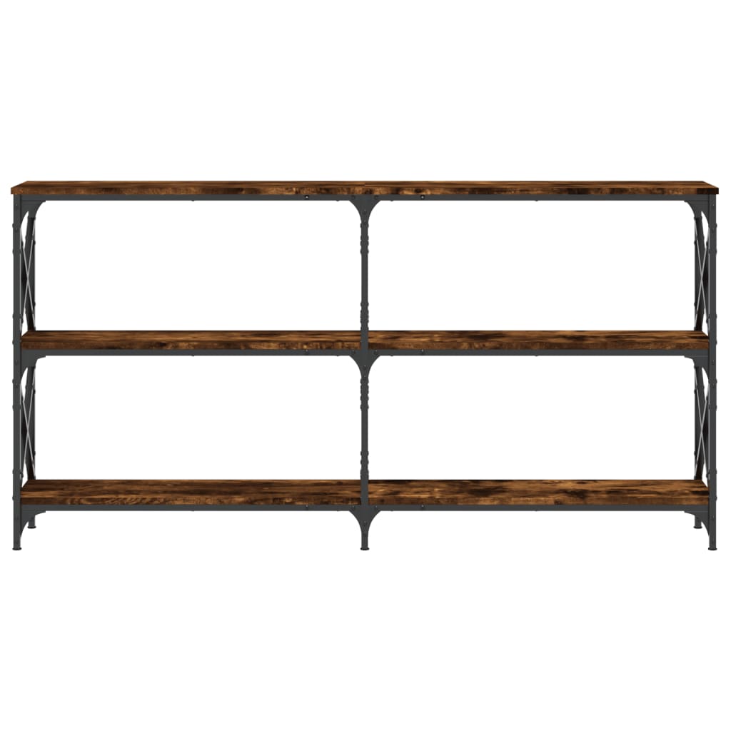 Avlastningsbord Konsollbord Rökfärgad Ek 200x28x80,5 cm