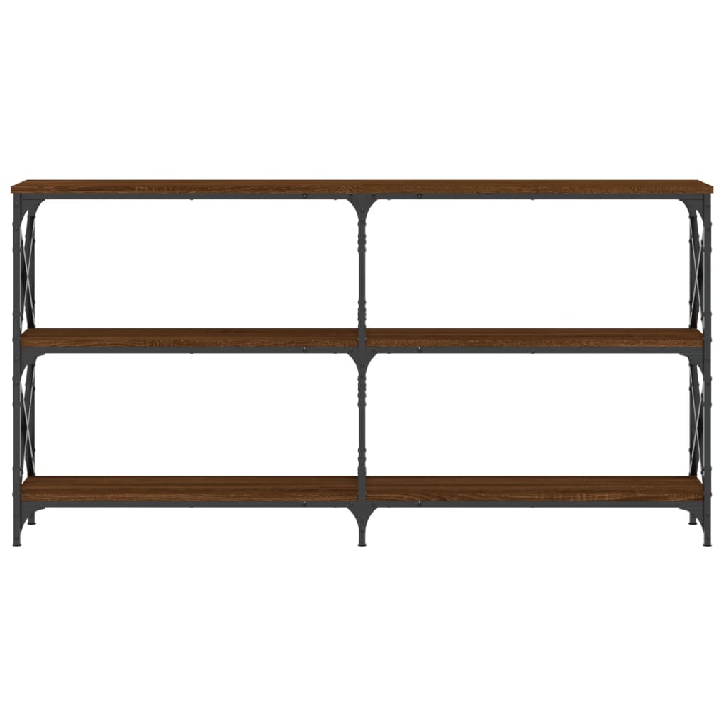 Avlastningsbord Konsollbord Brun Ek 200x28x80,5 cm