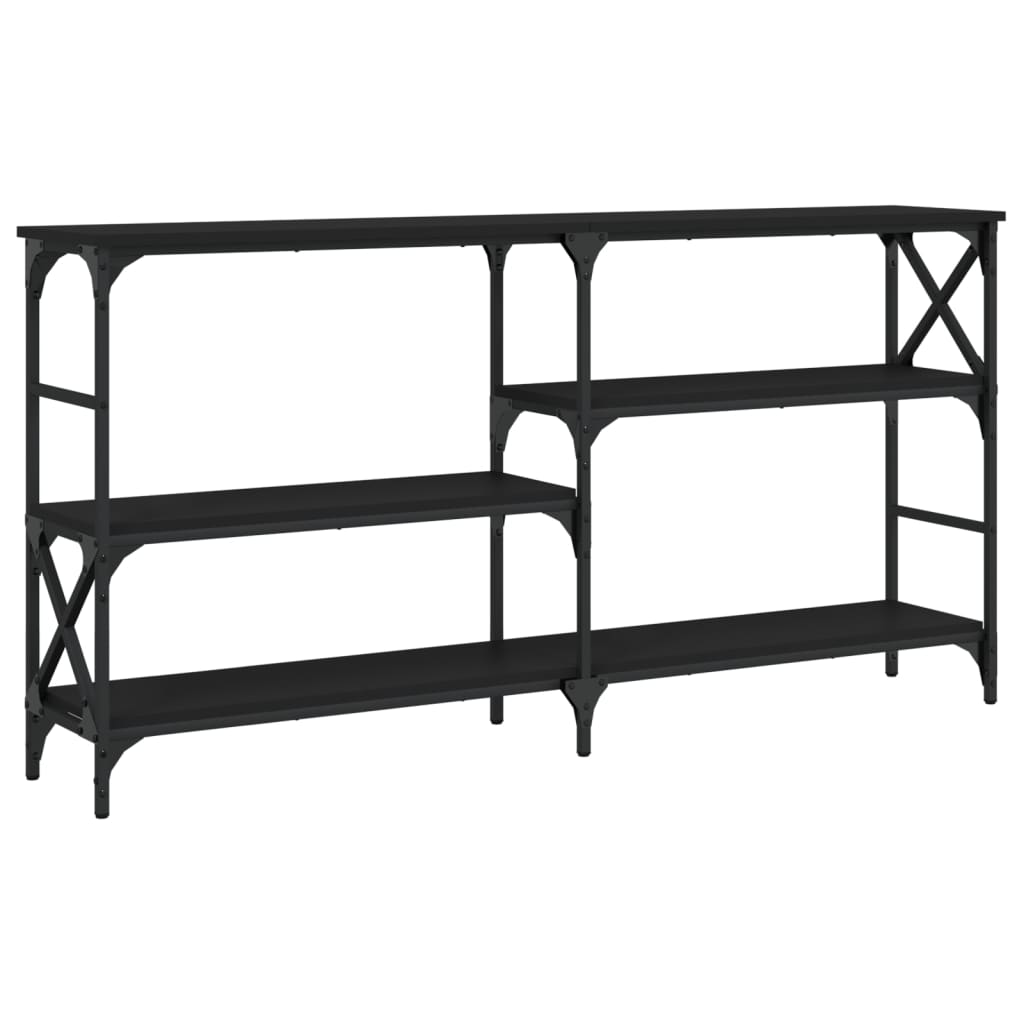 Avlastningsbord Konsollbord Svart 150x29x76,5 cm