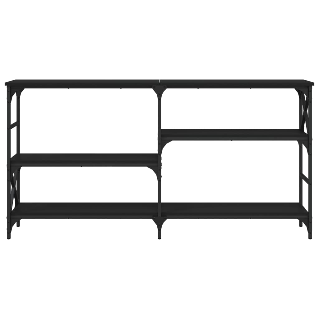 Avlastningsbord Konsollbord Svart 150x29x76,5 cm