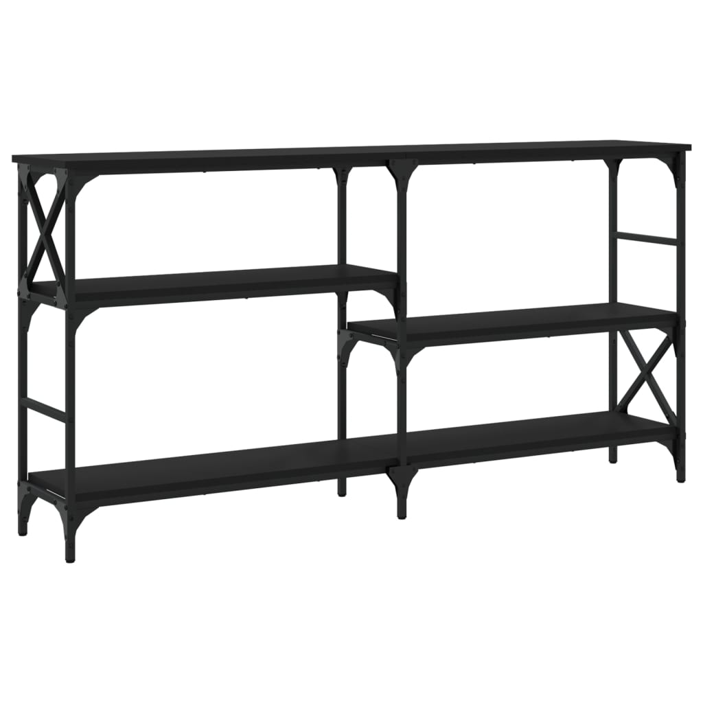 Avlastningsbord Konsollbord Svart 150x29x76,5 cm