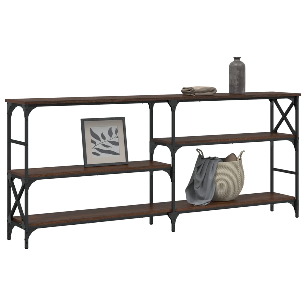 Avlastningsbord Konsollbord Brun Ek 180x29x76,5 cm