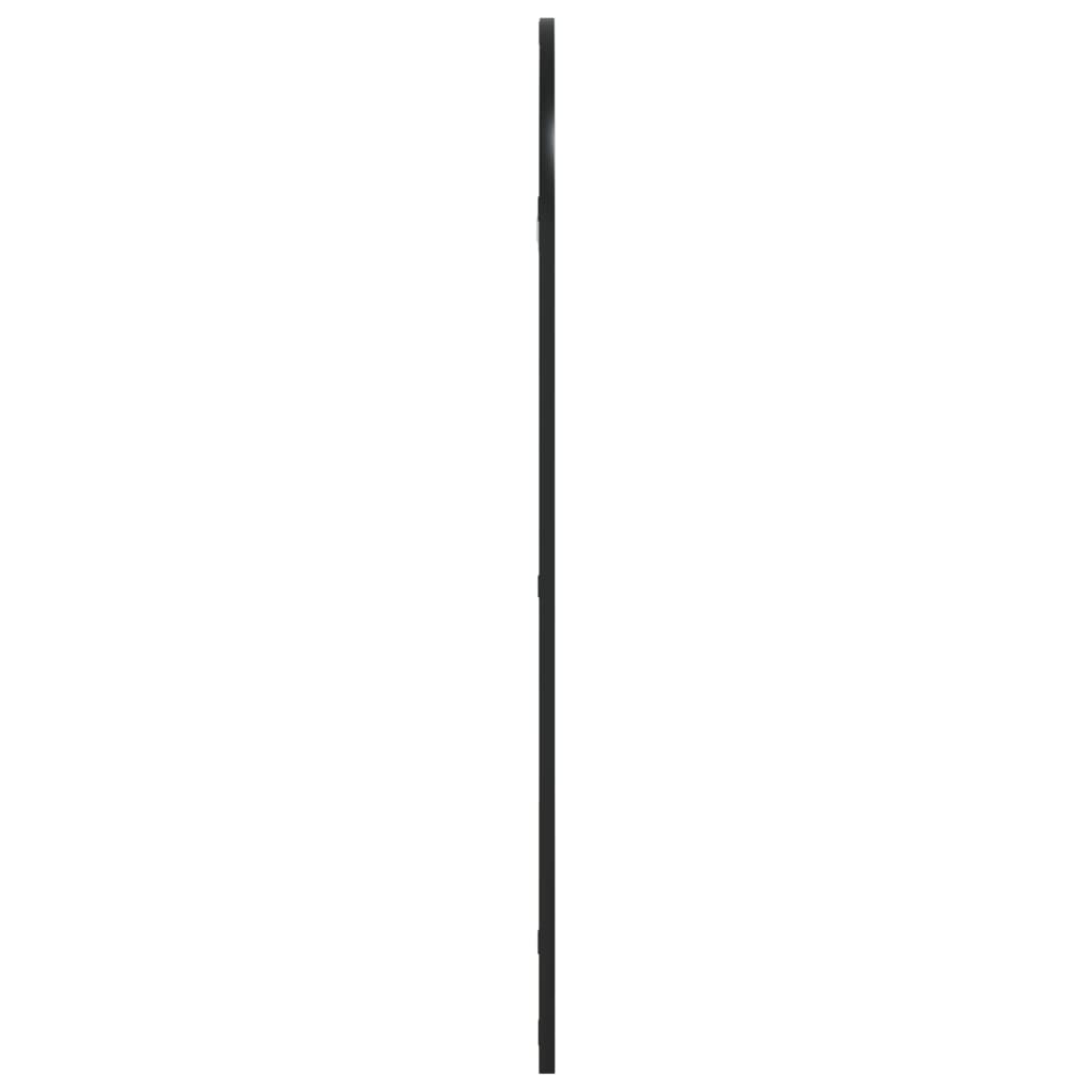Väggspegel Svart 50x100 cm bågformad järn