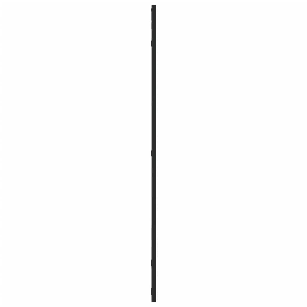 Väggspegel Svart 50x100 cm rektangulär järn