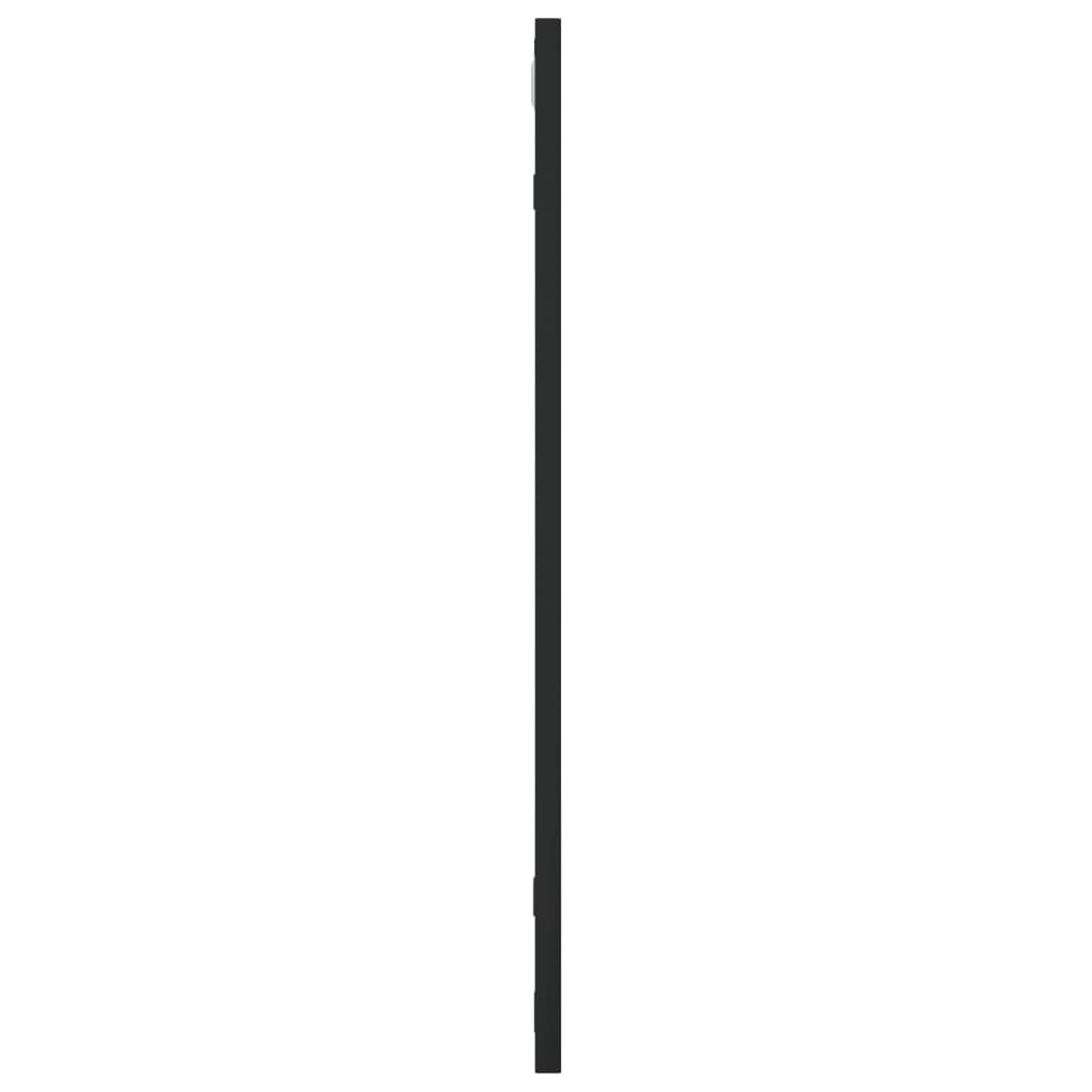 Väggspegel Svart 60x60 cm fyrkantig järn