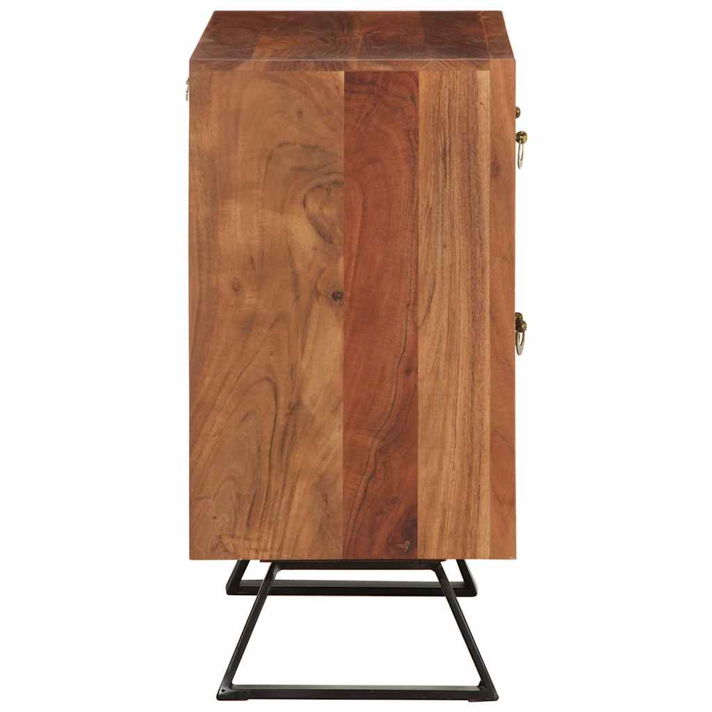 Byrå Honungsbrun 70x35x70 cm massivt akaciaträ