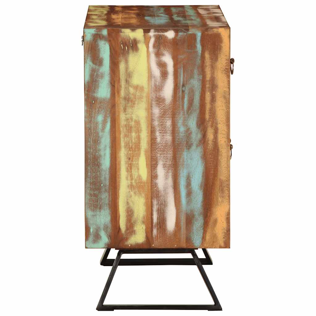 Byrå Trä flerfärgad 70x35x70 cm massivt återvunnet trä
