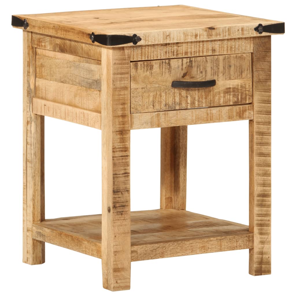 Sängbord Nattduksbord Trä 40x40x50 cm massivt mangoträ