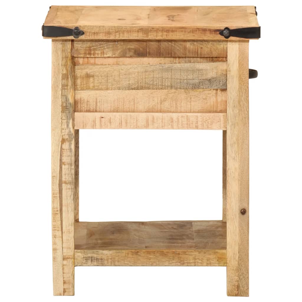 Sängbord Nattduksbord Trä 40x40x50 cm massivt mangoträ