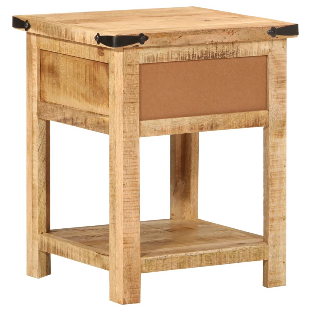 Sängbord Nattduksbord Trä 40x40x50 cm massivt mangoträ